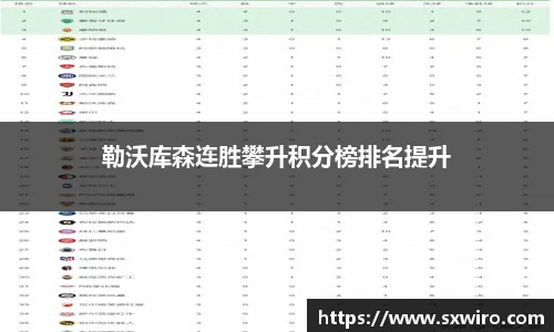 勒沃库森连胜攀升积分榜排名提升